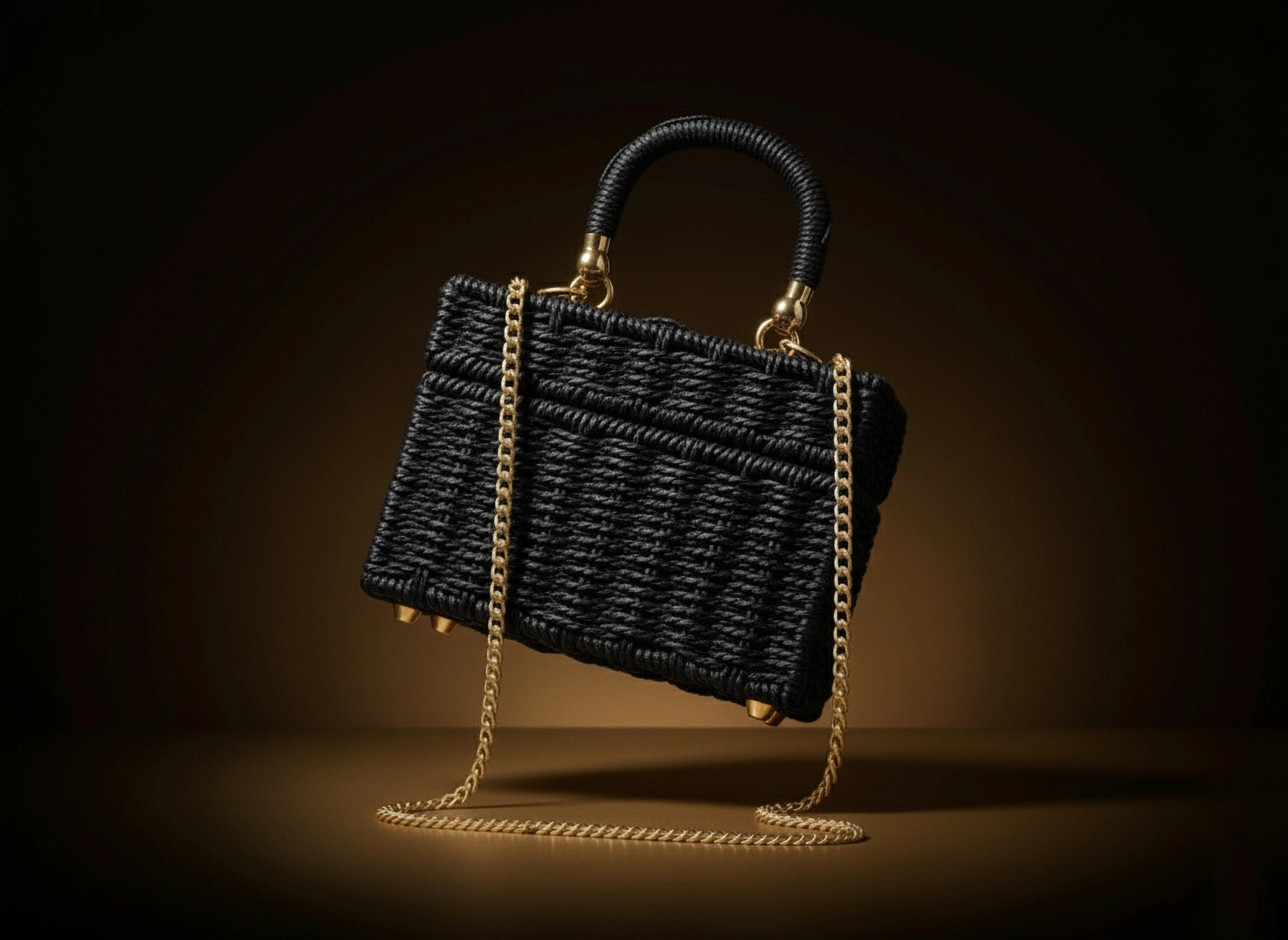 Tizzi — Dirndl-Tasche aus Rattan · Aufnahme 3